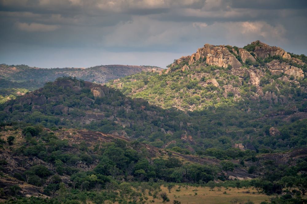 landscape with mountain, some in shadow
