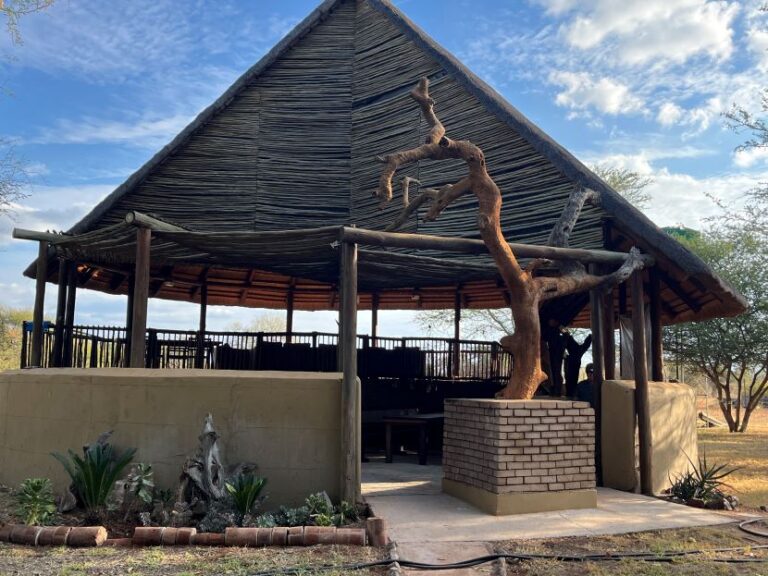 thatched lapa area