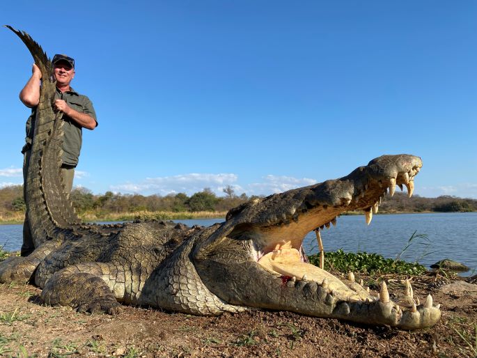 Pierre hunting crocodile.JPG