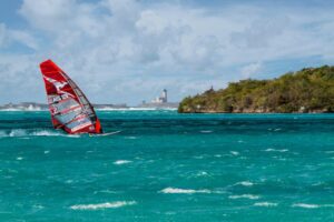 wind surfing in Mauritius